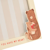 Bear Hugs Dad You Have My Heart MDF Photo Frame - Cream