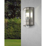 Bilmora Outdoor Wall Light with Motion Sensor - Stainless Steel