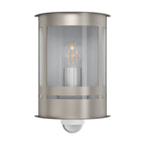 Bilmora Outdoor Wall Light with Motion Sensor - Stainless Steel