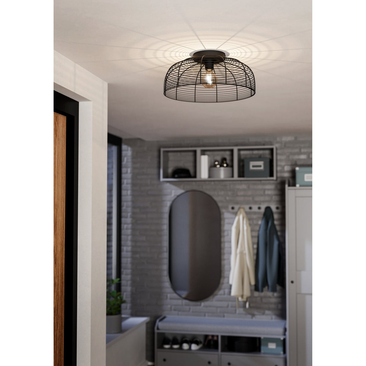 Binessa Ceiling Light - Black