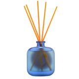 Happy Day Smiley Face Glass Bottle Reed Diffuser - Blue