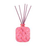 Dream Big Wave Pattern Square Glass Reed Diffuser - Pink