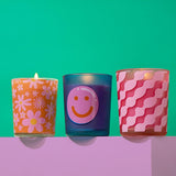 Mood Matching Trio of Wave, Smiley and Daisy Scented Candles