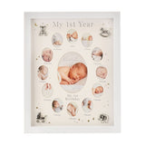 First Year Multi Aperture MDF Photo Frame - White & Cream