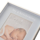 My Christening Metal Photo Frame 6 x 4in with Stand - Blue