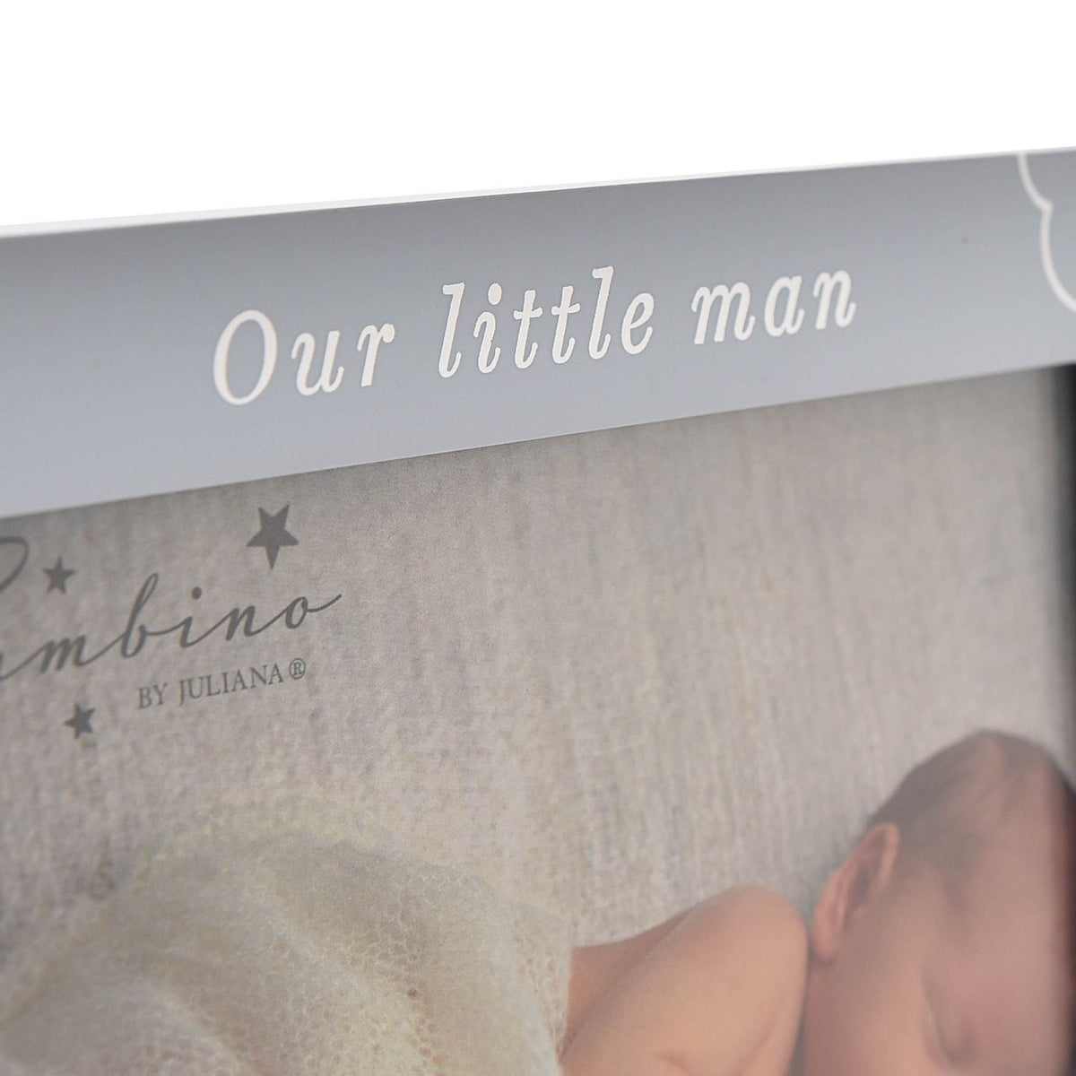 Our Little Man Starry Wooden Photo Frame 6 x 4in - Blue
