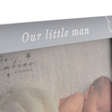 Our Little Man Starry Wooden Photo Frame 6 x 4in - Blue