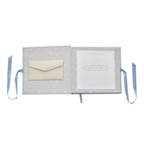 Dream Big Little One Baby Photo Album with Ribbon Tie - Blue