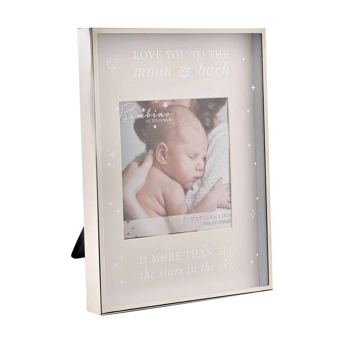 Moon & Back Metal Plated Steel Photo Frame 5 x 5in - Pink