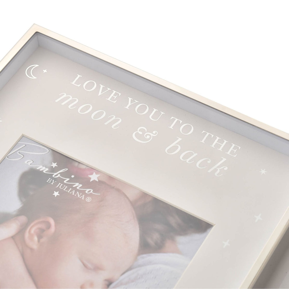Moon & Back Metal Plated Steel Photo Frame 5 x 5in - Pink