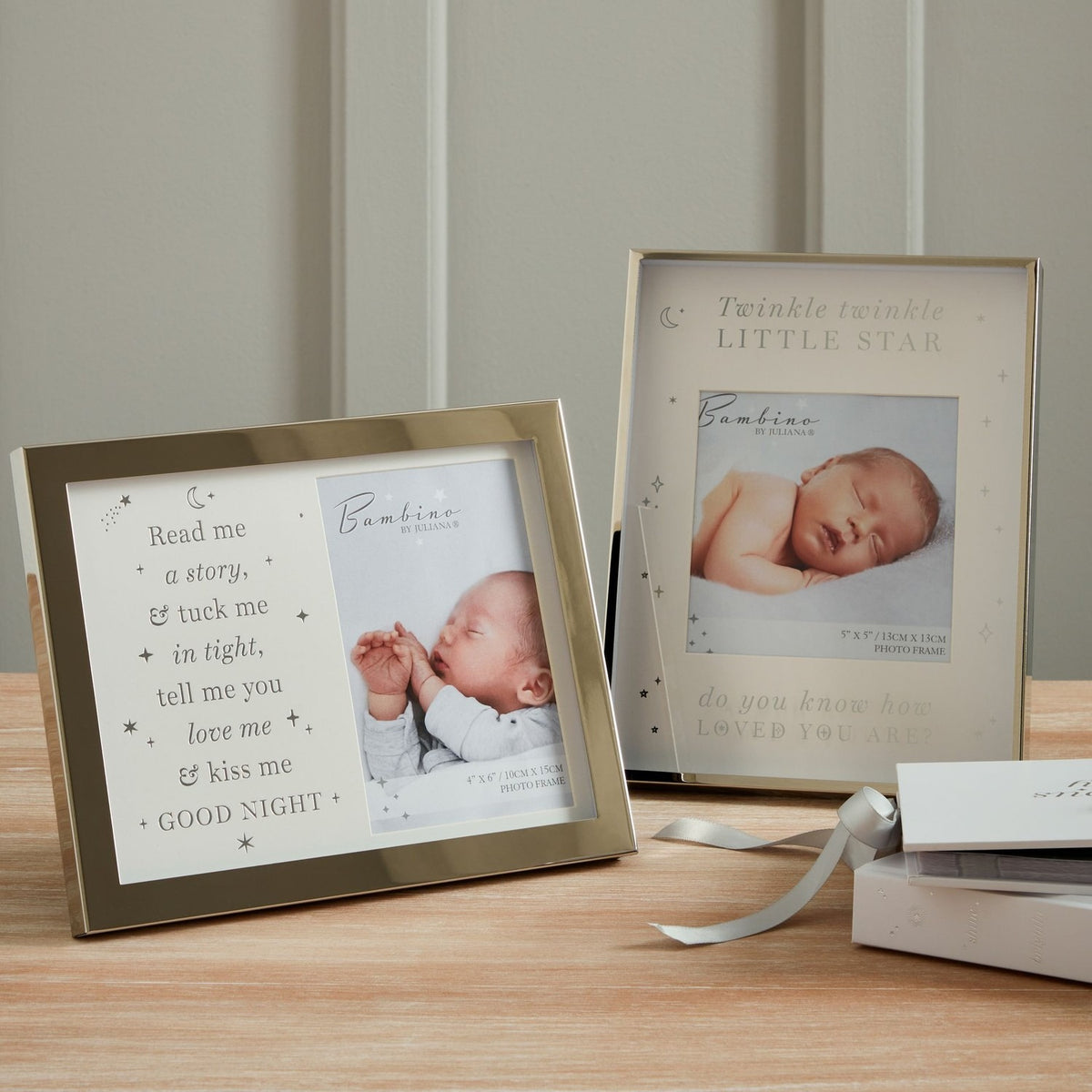 Read Me A Story Metal Plated Photo Frame 6 x 4in - Silver & White