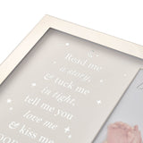 Read Me A Story Metal Plated Photo Frame 6 x 4in - Silver & White