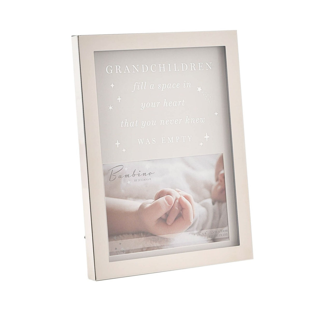 Grandchildren Metal Plated Steel Photo Frame 6 x 4in - Pink