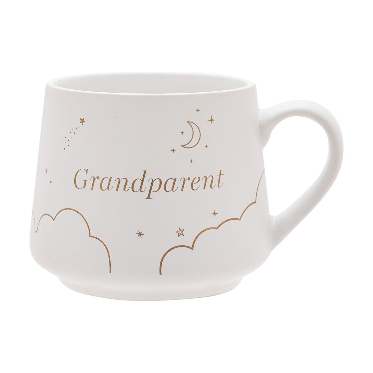 Set of 2 New Grandparents Cloud Stoneware Mugs 300ml - White