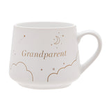 Set of 2 New Grandparents Cloud Stoneware Mugs 300ml - White