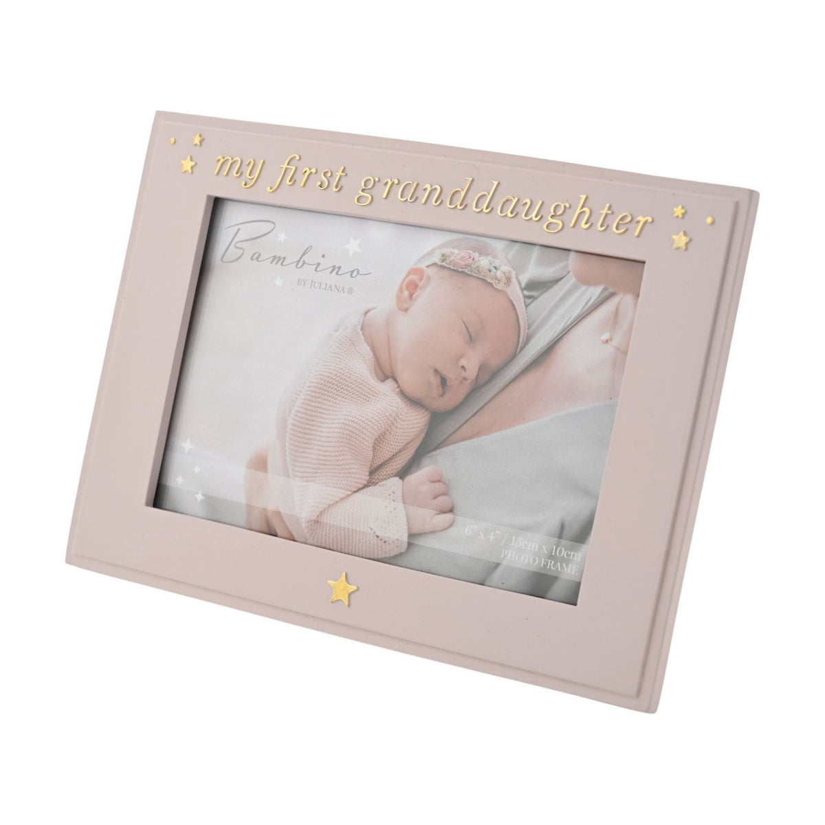 My First Granddaughter Resin Photo Frame 6 x 4in - Pink