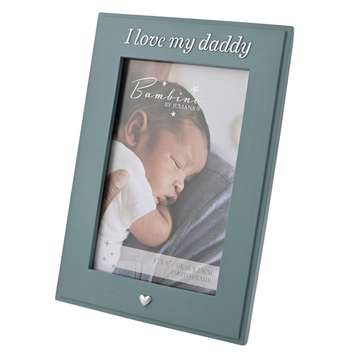 'I Love My Daddy' Portrait Resin Photo Frame 6 x 4in - Blue