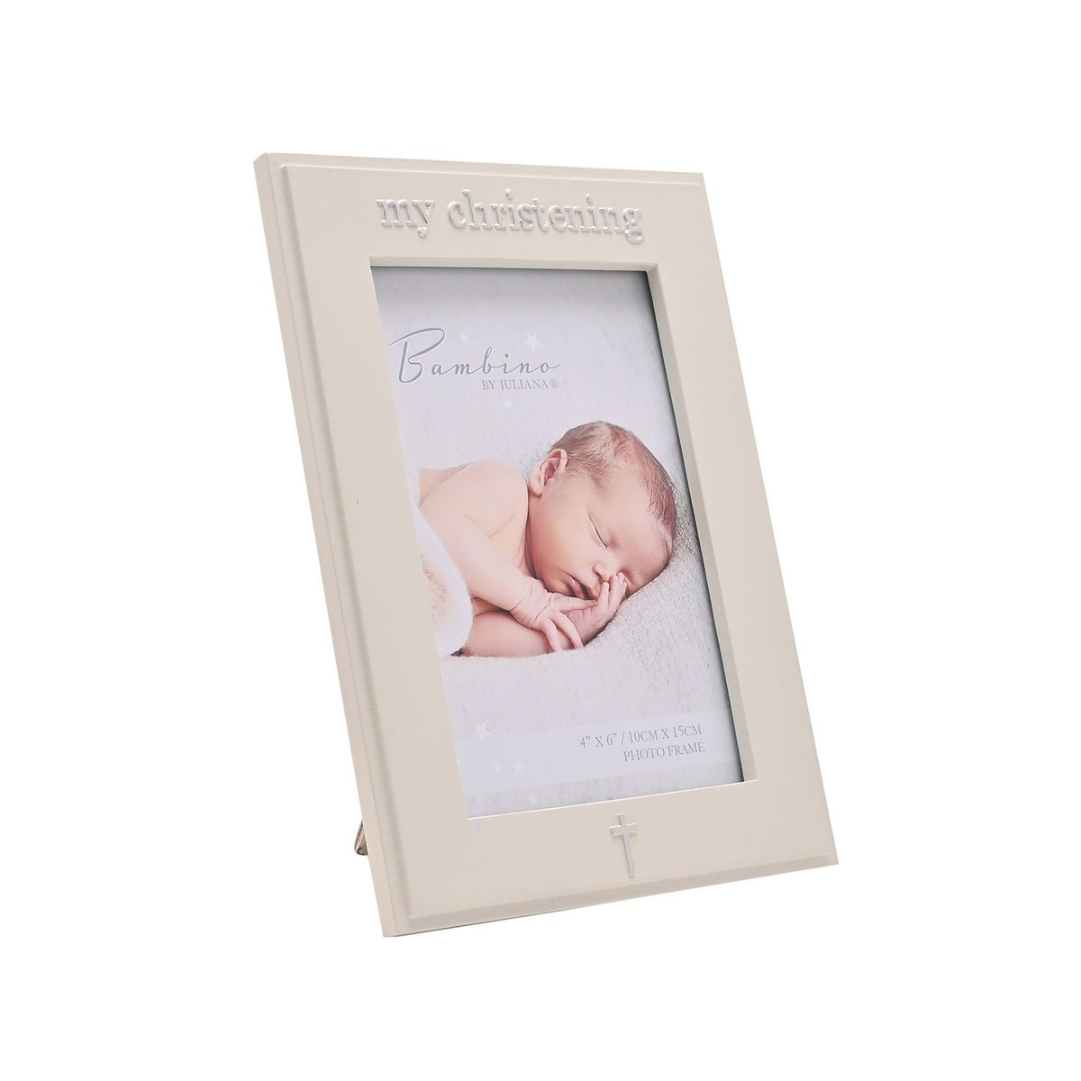 My Christening Resin Photo Frame 6 x 4in - White & Cream