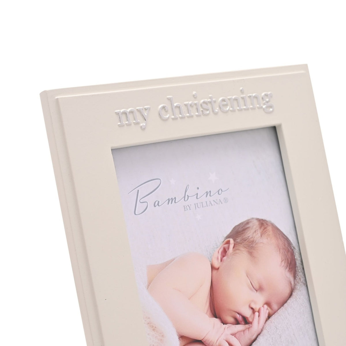 My Christening Resin Photo Frame 6 x 4in - White & Cream