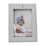 1st Birthday Freestanding Resin Photo Frame 6 x 4in - Blue