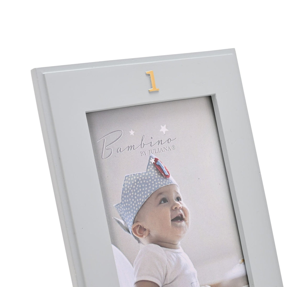 1st Birthday Freestanding Resin Photo Frame 6 x 4in - Blue