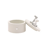 My 1st Birthday Bear and Star Wooden Trinket Box - White