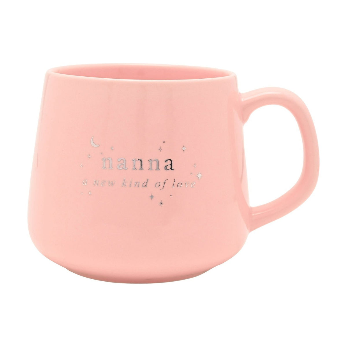 Nanna A New Kind of Love Stoneware Mug - Pink & Silver