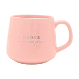 Nanna A New Kind of Love Stoneware Mug - Pink & Silver