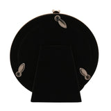 Round Teddy Bear Steel Photo Frame with Stand 4 x 4in - Gold