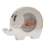 Elephant Silverplated Metal Photo Frame 3 x 3in - Silver