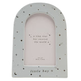 Baby Boy Starry Arch Ceramic Photo Frame 6 x 4in - Blue