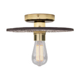 Bog Oak Ceramic Ceiling Light - Black Clay