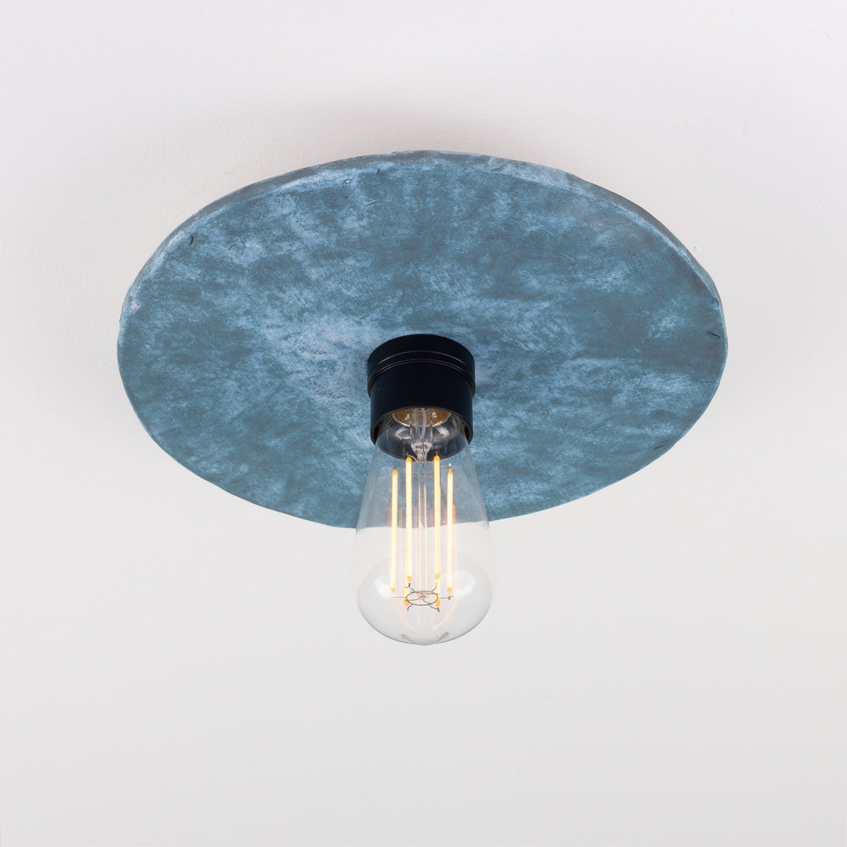 Bog Oak Ceramic Ceiling Light - Blue Earth