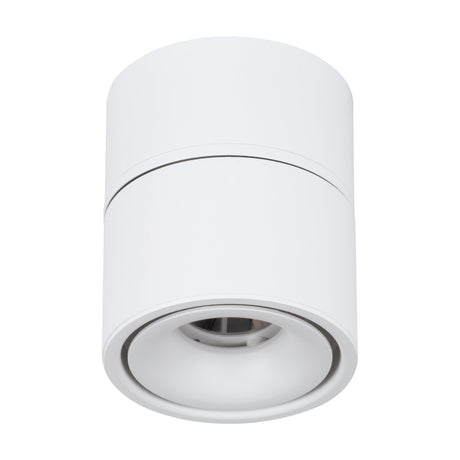 Bohoyo LED Downlight in white, a surface-mounted cylindrical fixture with an aluminium body and recessed inner ring around the integrated LED, shown on a plain white background.