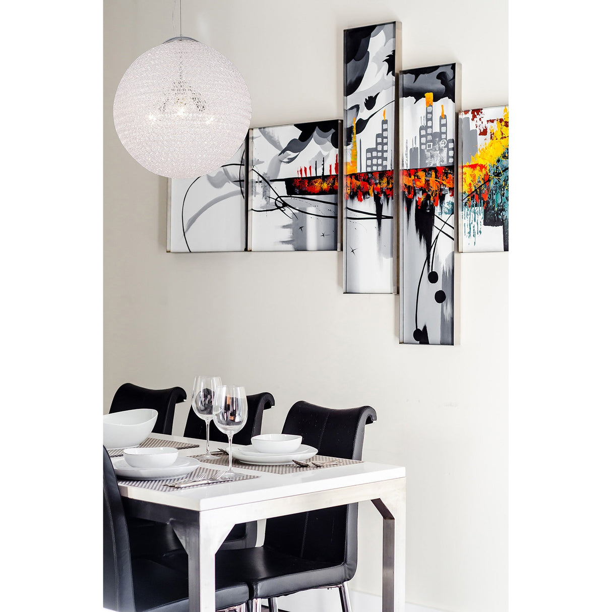 Bola 3 Light Pendant Light – Chrome