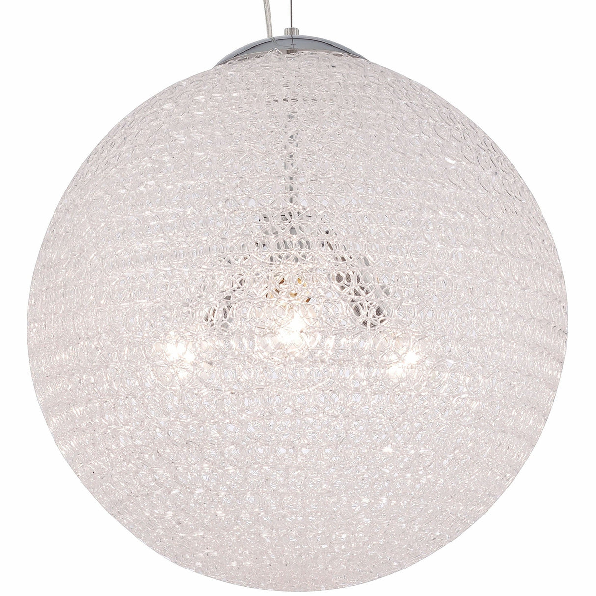 Bola 40cm Round 1 Light Pendant Light - Chrome