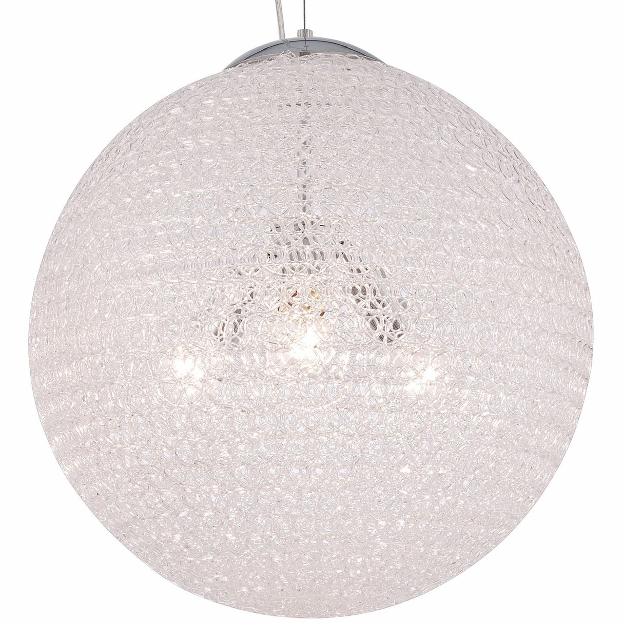 Bola 30cm Round 1 Light Pendant Light - Chrome