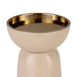 Bongosi Candle Holder - Beige & Gold
