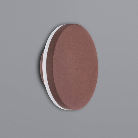 Bora Round Outdoor LED Wall Light 9.6W 3000K - Rust Brown
