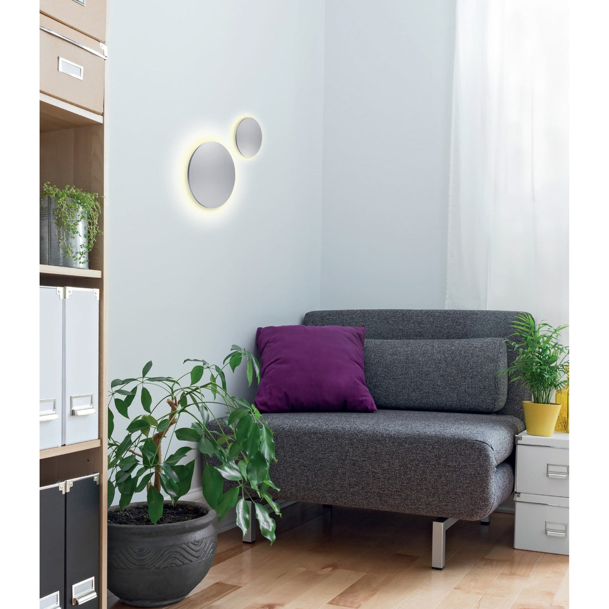Bora 18cm Oval LED Wall Light 12W 3000K - Silver