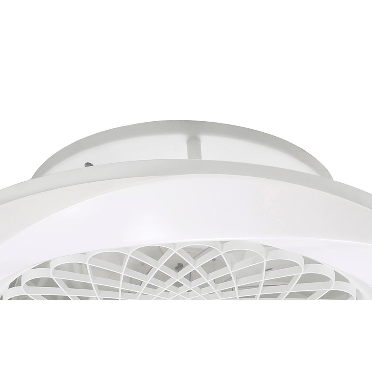 Boreal CCT Dimmable LED Ceiling Retractable Fan Light With Remote Control - White