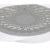 Boreal CCT Dimmable LED Ceiling Retractable Fan Light With Remote Control - Silver