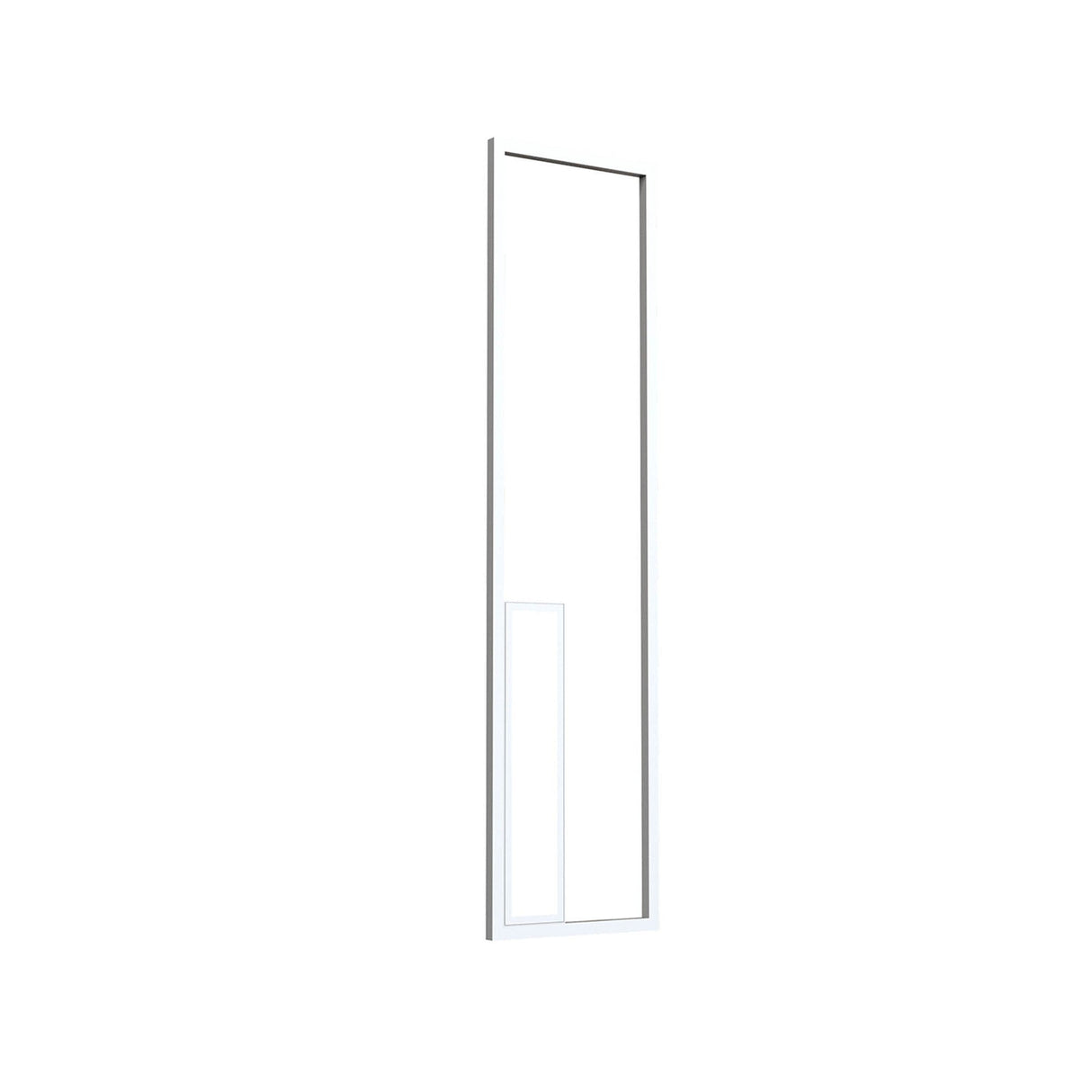 Boutique Large Rectangular Dimmable LED Wall Light - White
