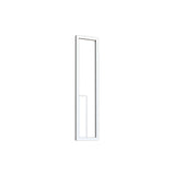 Boutique Medium Rectangular LED Wall Light - White
