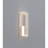 Boutique Small Rectangular Dimmable LED Wall Light - White