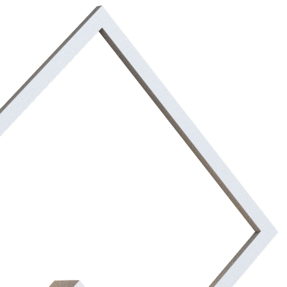 Boutique Small Square LED Wall Light - White