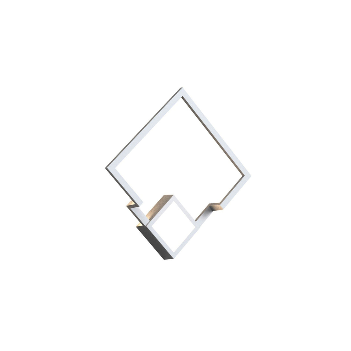 Boutique Small Square Dimmable LED Wall Light - White