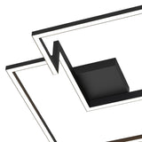 Boutique Dimmable LED Flush Ceiling Light 42W 3000K - Black