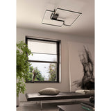 Boutique Dimmable LED Flush Ceiling Light 42W 3000K - Black
