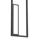 Boutique Large Rectangular Dimmable LED Wall Light - Black
